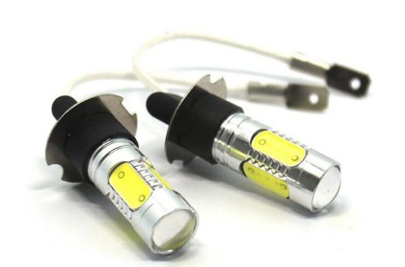 картинка Диодная лампа H3 12V 25W 5 диодов 1-конт белая магазин  StreetTuning 