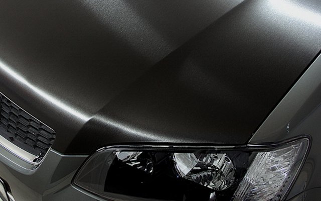 картинка Пленка под шлифованный алюминий SCORPIO Premium - цвет черный магазин  StreetTuning 