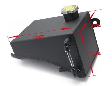 картинка Бачок расширительный Nissan Silvia S13-15 алюминий, черный магазин  StreetTuning 