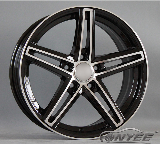 картинка Новые диски Vossen CV5 Replica R18 5X114,3 ET40 J8,5 черный глянец + серебро магазин  StreetTuning 