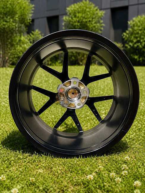 картинка Новые диски Hre GL449 Flow Forming R18 J8 ET35 5X114.3 Hyper Black магазин  StreetTuning 