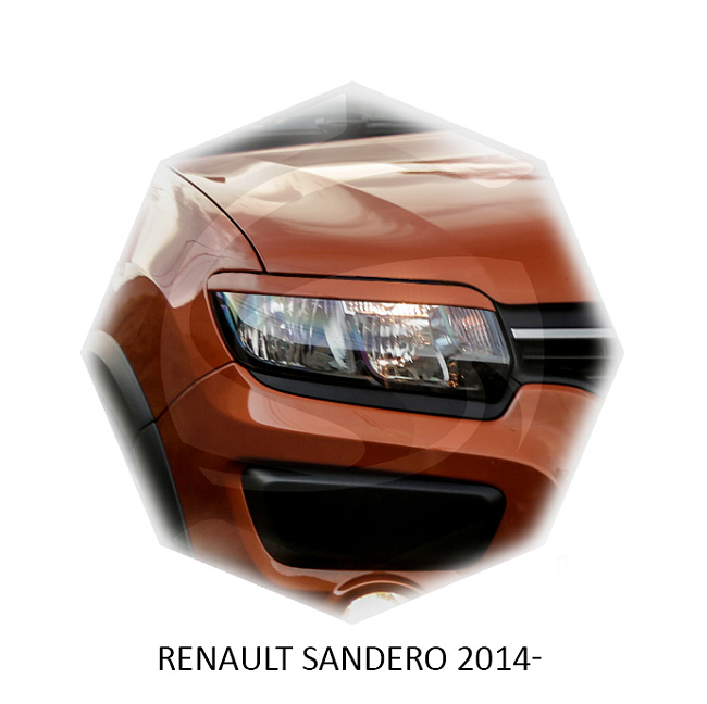 картинка Реснички на фары для  RENAULT SANDERO 2014г- магазин  StreetTuning 