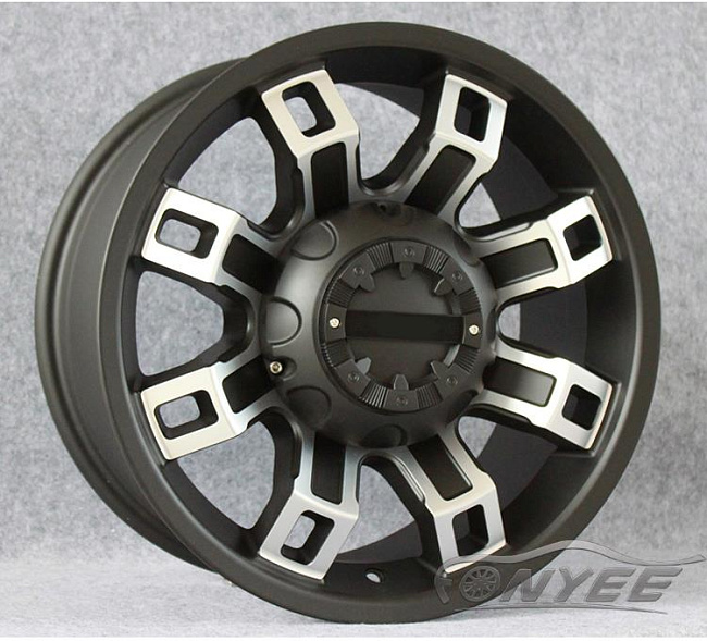 картинка Новые диски Blazn R16 6X135-139.7 ET0 J8 черные + серебро магазин  StreetTuning 