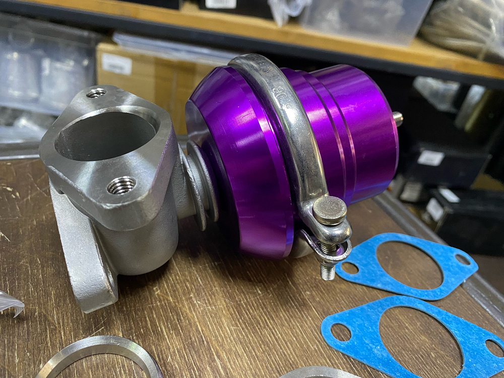 картинка Вестгейт (Wastegate) 44 мм Epman Sport , фиолетовый фланец 2 болта от магазина  StreetTuning