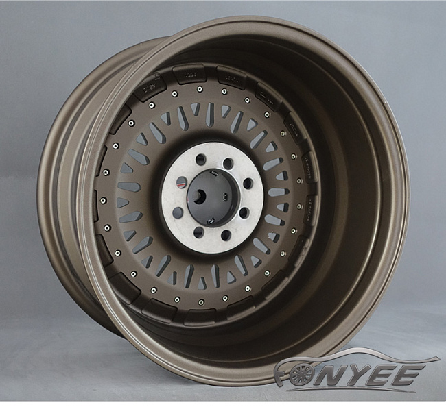 картинка Новые диски BBS RS R16 4X100/4X108 ET25 J8,5 темно золотой глянец + золотые болтики + полированная полка магазин  StreetTuning 