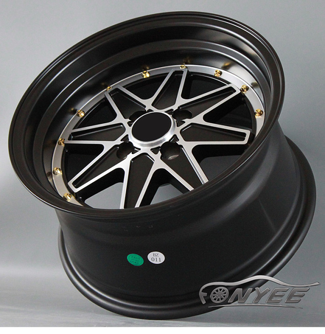 картинка Новые диски SSR Jilba Racing R15 4X100 ET20 J8,25 черный + серебро магазин  StreetTuning 