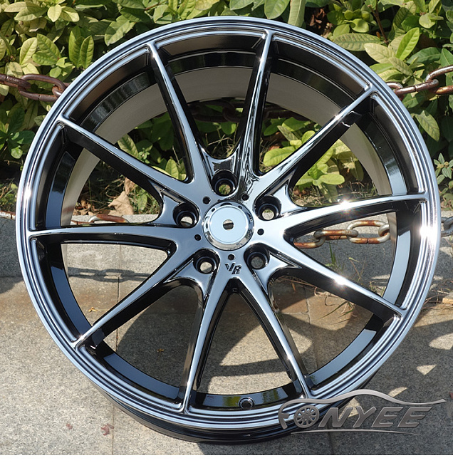 картинка Новые диски Rays G25 R18 5X112 ET38 J8 черный хром магазин  StreetTuning 