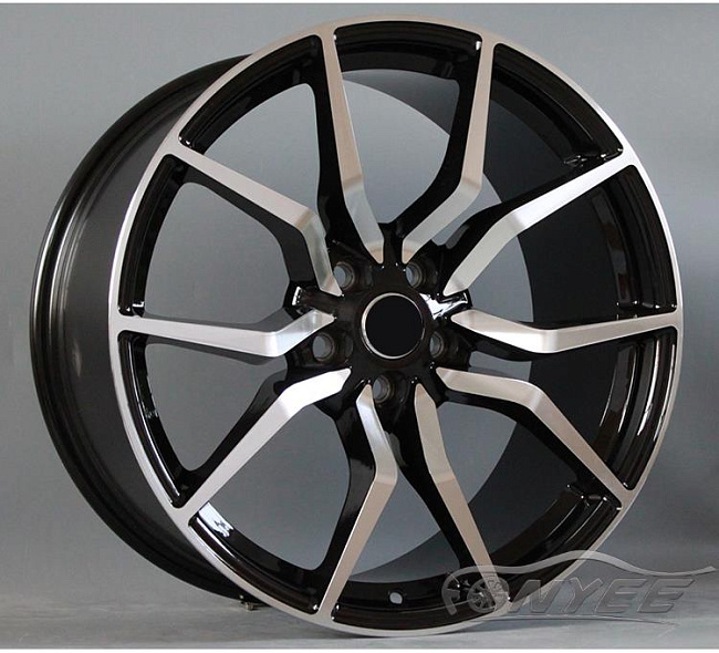 картинка Новые диски Fonyee Model 7 R19 5X108 ET40 J9,5 черный + серебро магазин  StreetTuning 