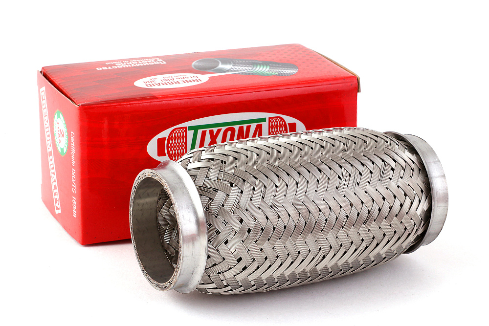 картинка Гофра глушителя Tixona (сталь 304 трехслойная) 50*150 от магазина  StreetTuning