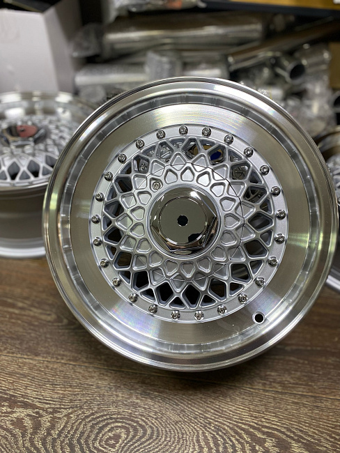 картинка Новые диски BBS RS R14 J6,5 ET25 4x100/4x114.3 , серебро + полировка магазин  StreetTuning 