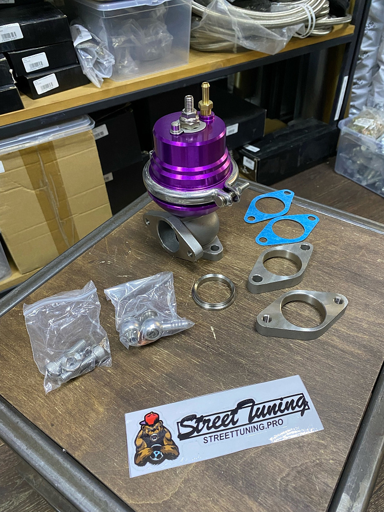 картинка Вестгейт (Wastegate) 44 мм Epman Sport , фиолетовый фланец 2 болта от магазина  StreetTuning