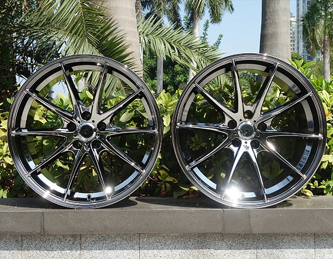 картинка Новые диски Rays G25 R18 5X112 ET38 J8 черный хром магазин  StreetTuning 