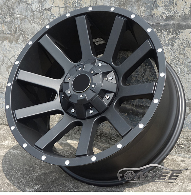 картинка Новые диски Fledermaus R18 6X139,7/6X135 ET10 J9 черный мат магазин  StreetTuning 