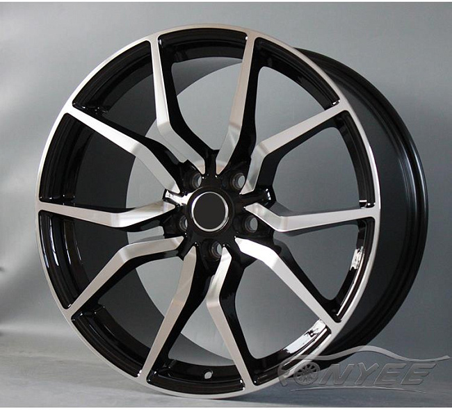 картинка Новые диски Fonyee Model 7 R19 5X108 ET40 J9,5 черный + серебро магазин  StreetTuning 