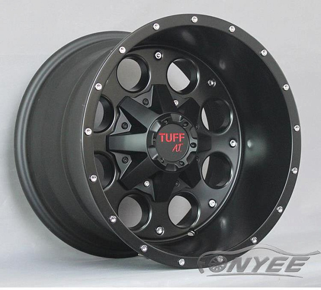картинка Новые диски TUFF AT R15 5X114,3 ET0 J8 черые магазин  StreetTuning 