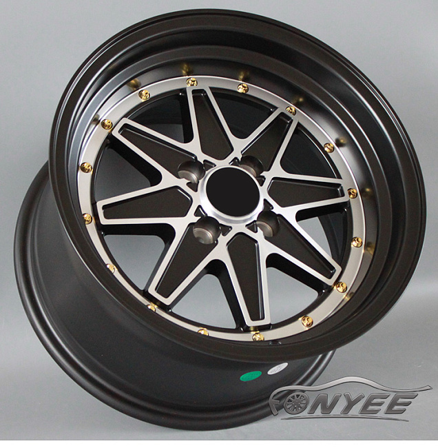 картинка Новые диски SSR Jilba Racing R15 4X100 ET20 J8,25 черный + серебро магазин  StreetTuning 