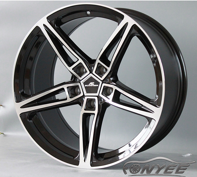 картинка Новые диски AC schnitzer AC1 R19 5X120 ET37 J9,5 черный глянец + серебро магазин  StreetTuning 