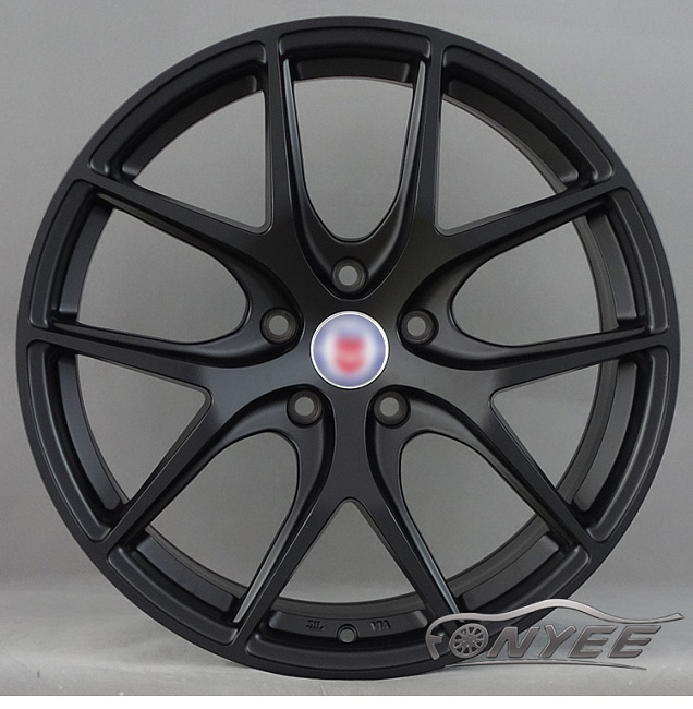 картинка Новые диски HRE P101 R17 5x112 ET35 J7,5 черные матовые магазин  StreetTuning 