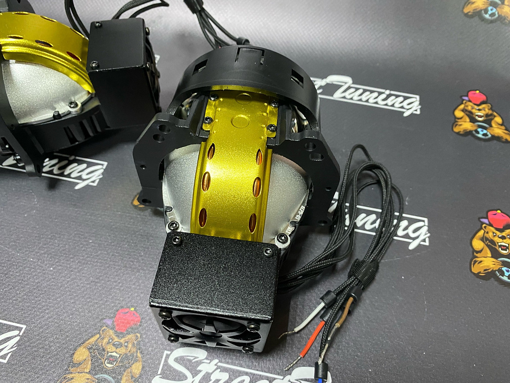 картинка Светодиодные линзы Sanvi A8L Laser, 3 дюйма 6000k от магазина  StreetTuning
