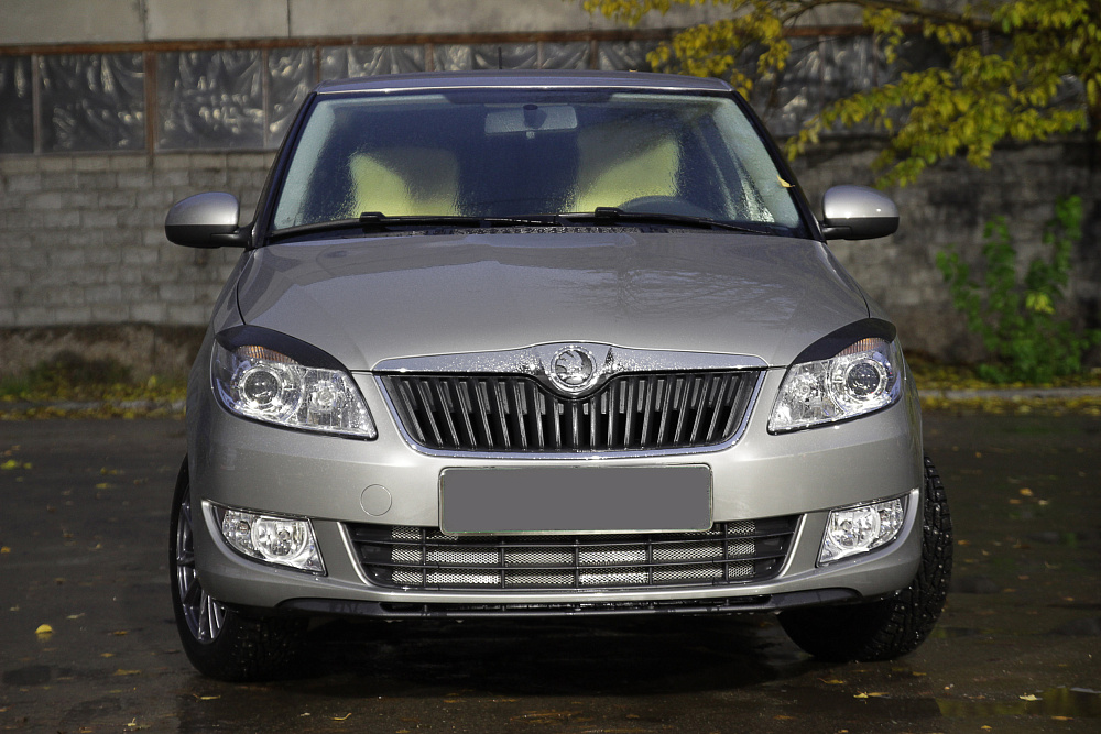 картинка Skoda Roomster 2010—н.в. Накладки на передние фары (реснички) компл.-2 шт. от магазина  StreetTuning
