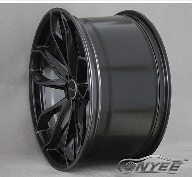 картинка Новые диски HRE S201 Replika R19 5X112 ET35 J9,5, черные + серебро магазин  StreetTuning 