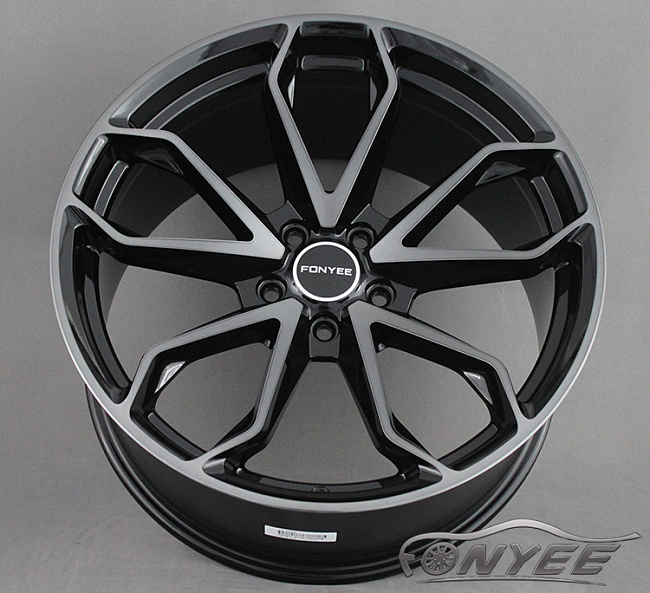картинка Новые диски HRE S201 Replika R19 5X112 ET35 J9,5, черные + серебро магазин  StreetTuning 
