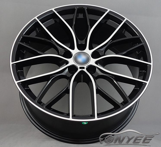 картинка Новые диски BMW Double Spoke 405M R20 5x120 ET35 J9,5 черный глянец + серебро магазин  StreetTuning 
