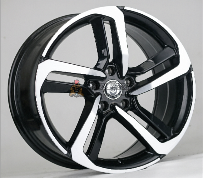 картинка Диски HRE style R19 8.5J ET35 5X114.3 Black+Silver магазин  StreetTuning 