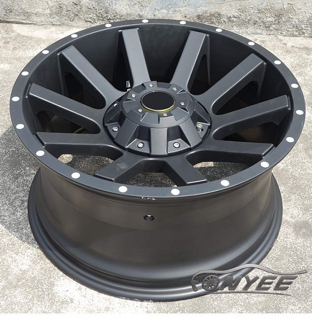 картинка Новые диски Fledermaus R18 6X139,7/6X114,3 ET10 J9 черный мат магазин  StreetTuning 