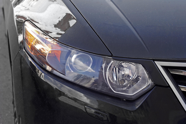 картинка Honda Accord VIII рестайлинг 2010—2012 Накладки на передние фары (реснички) компл.-2 шт. магазин  StreetTuning 