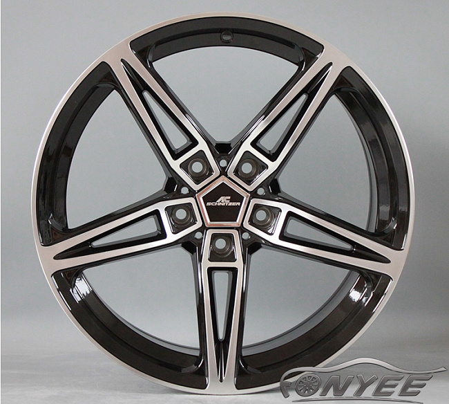 картинка Новые диски AC schnitzer AC1 R19 5X120 ET37 J9,5 черный глянец + серебро магазин  StreetTuning 