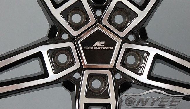 картинка Новые диски AC schnitzer AC1 R19 5X120 ET37 J9,5 черный глянец + серебро магазин  StreetTuning 