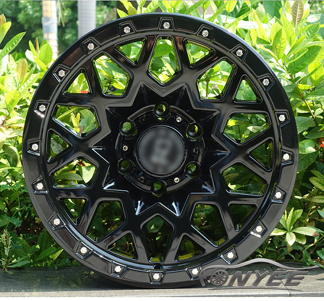 картинка Новые диски Black Rhino Sprocket R16 6X139,7 ET-25 J8,5 черный глянец магазин  StreetTuning 