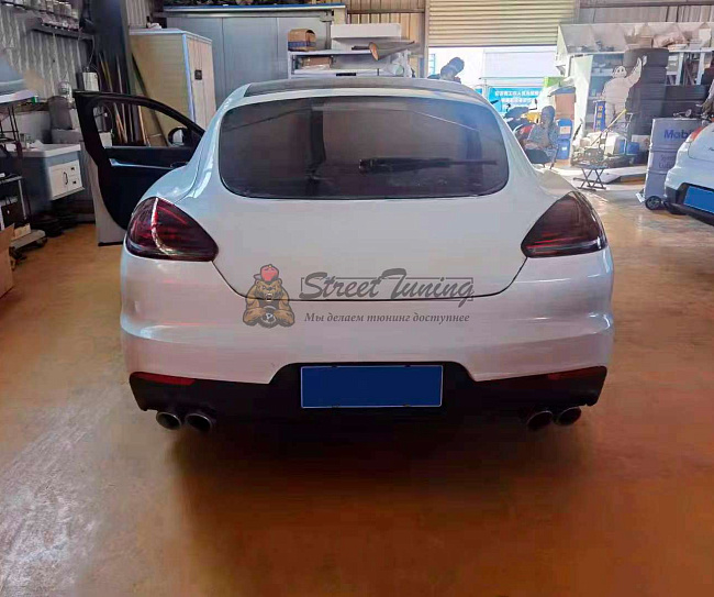 картинка Задний бампер в расширенным сборе для Porsche Panamera 2014-2016 годов (970.2) магазин  StreetTuning 
