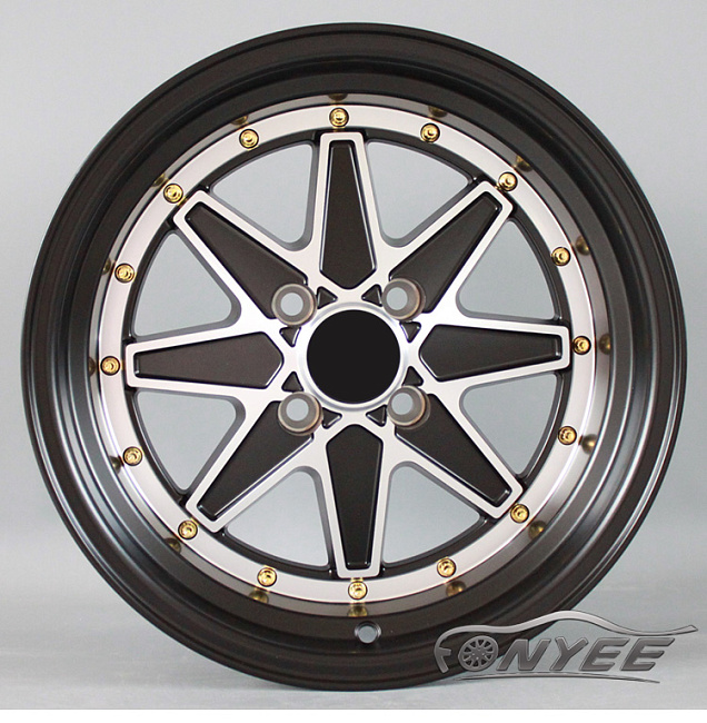 картинка Новые диски SSR Jilba Racing R15 4X100 ET20 J8,25 черный + серебро магазин  StreetTuning 