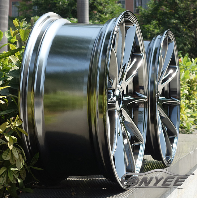картинка Новые диски Rays G25 R18 5X112 ET38 J8 черный хром магазин  StreetTuning 