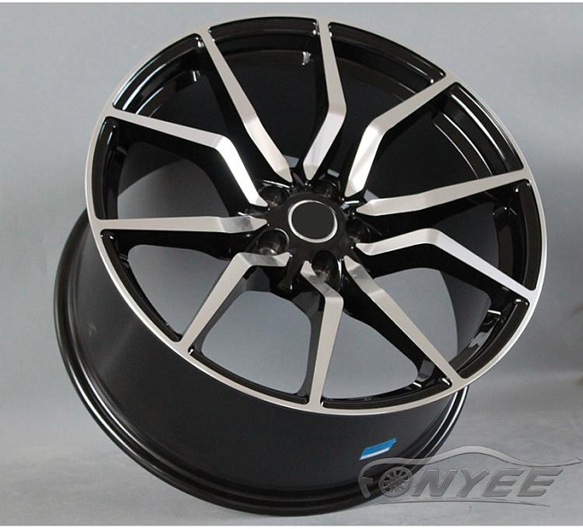 картинка Новые диски Fonyee Model 7 R19 5X108 ET40 J9,5 черный + серебро магазин  StreetTuning 