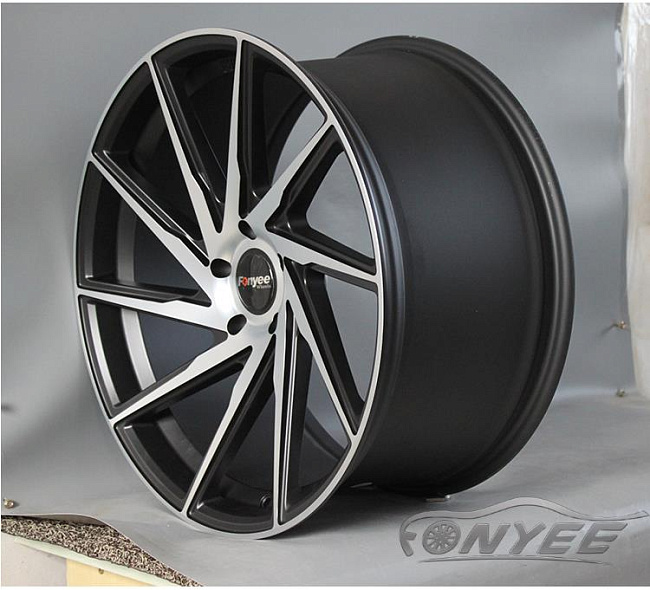 картинка Новые диски F1R F29 R20 5х120 ET35 J8,5 черный + серебро магазин  StreetTuning 